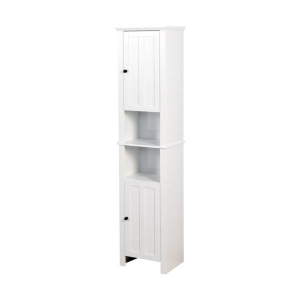 bathroom floor storage cabinet with 2 doors