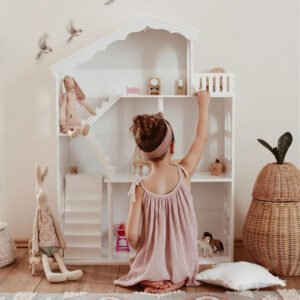 children funny pretend furniture house wooden toy doll house wooden kids bookshelf
