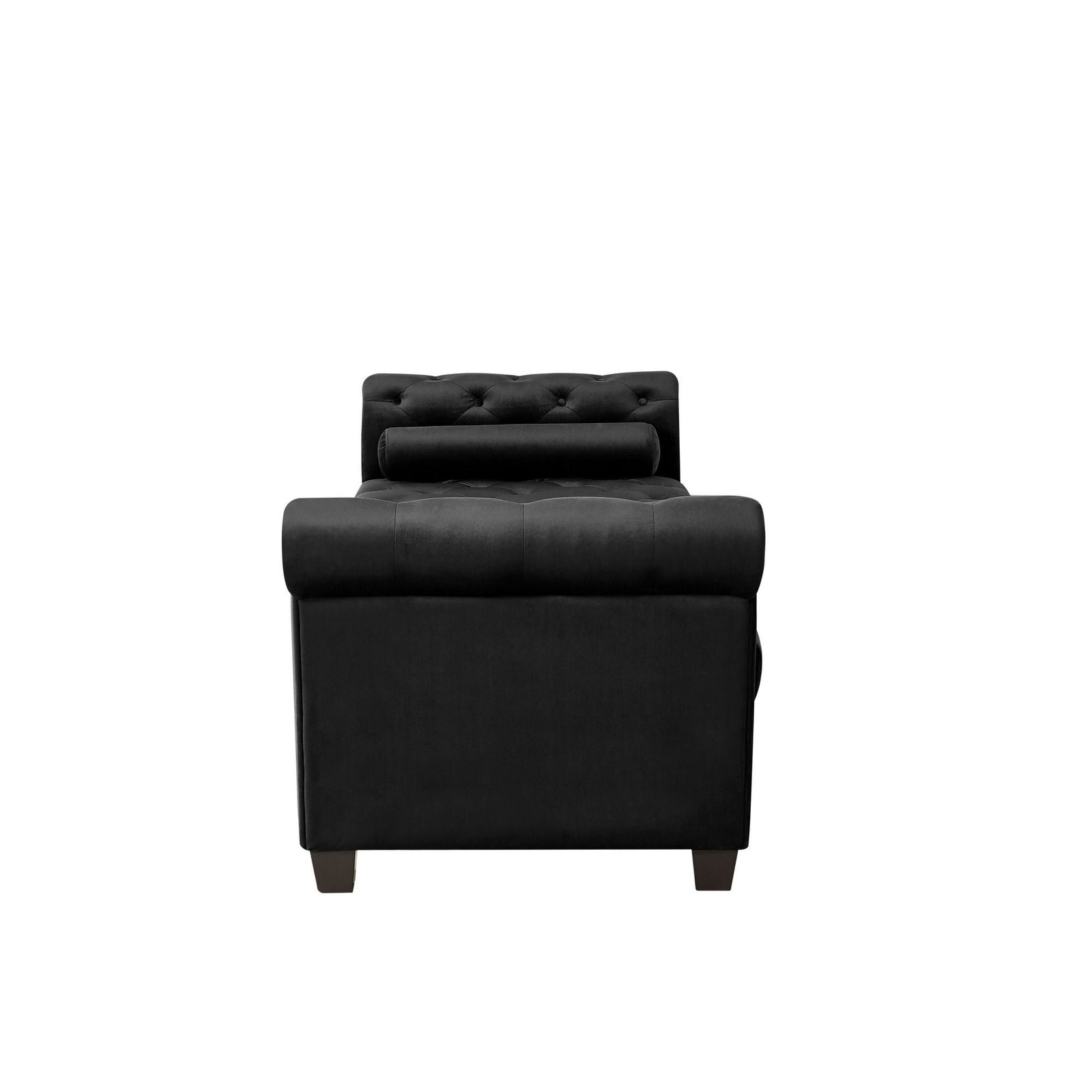 2038 large rectangular black sofa stool elegant ottoman for comfort & style
