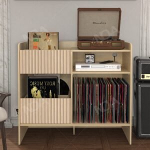 us in stock wood record player storage cabinet record player stand for living room side table cabinets