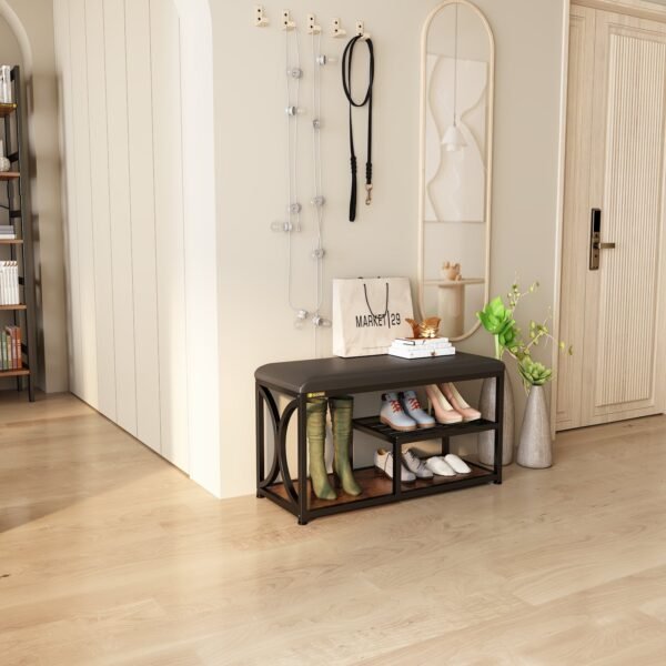 yq jenmw large space storage stool simple shoe rack bedroom seat shoe stool