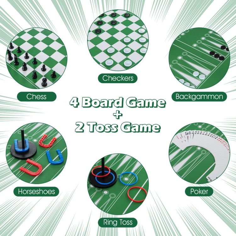 12 in 1 combo gaming table set for foosball air hockey pool chess ping pong