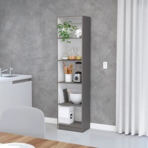 benzoni office xs bookcase matt gray/white modern office furniture