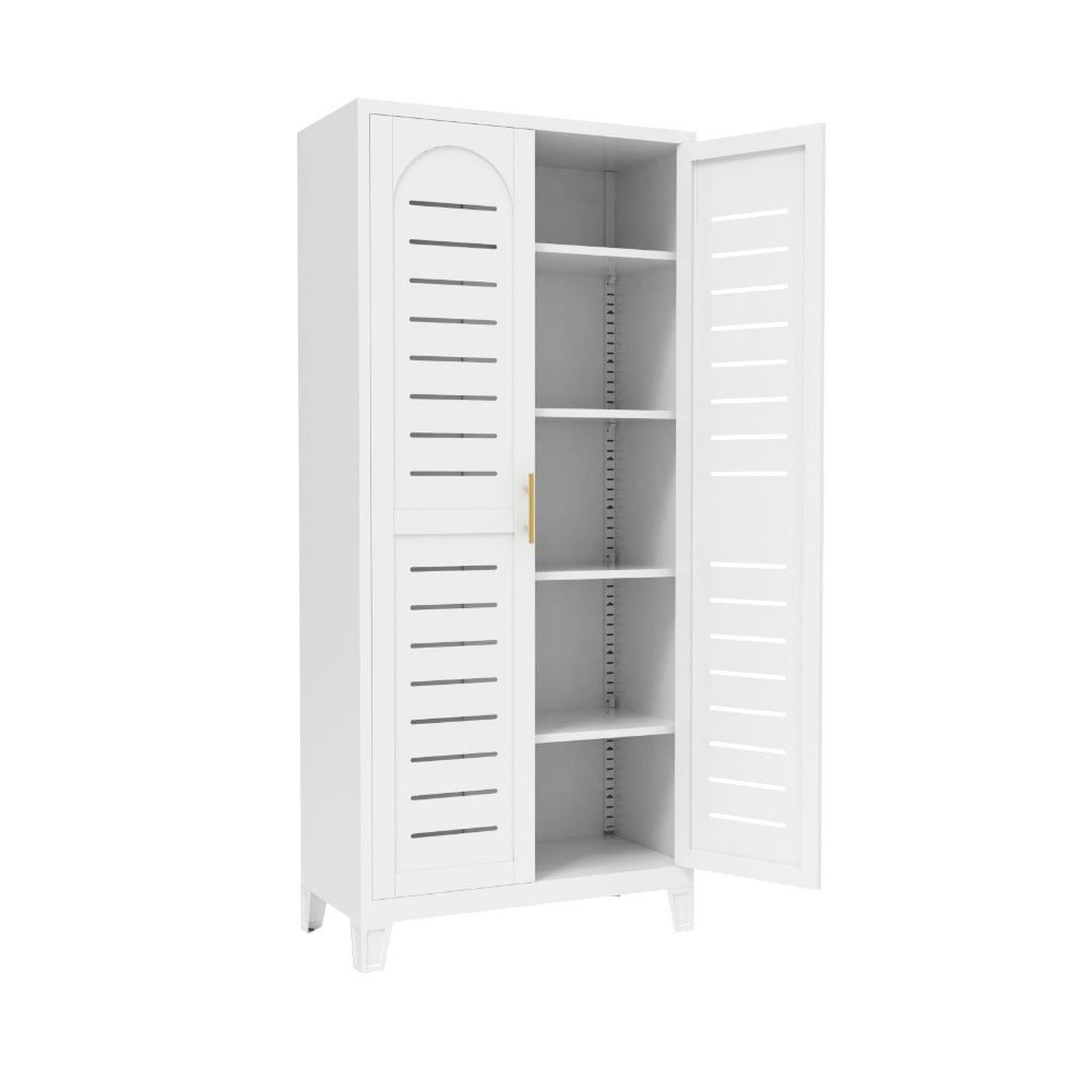 2 shapely doors cabinet with horizontal holes