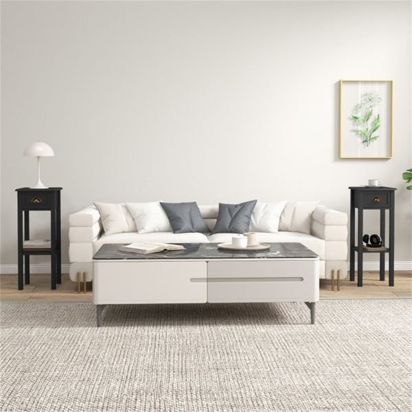 2pcs coffee table/side table set