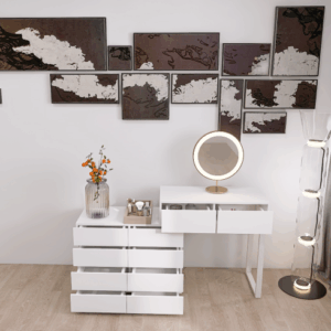 white color 10 drawers extended desktop dresser chest of drawer without handle fcj vanity