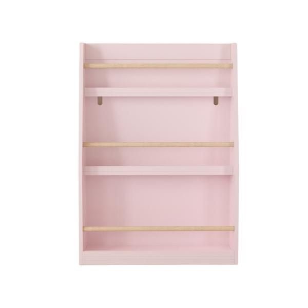 3 tier pink kids bookshelf rack organizes bedrooms playrooms classrooms for storing books