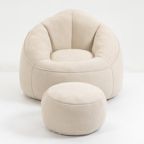 fcj high pressure foam bean bag chair bedding style padded foam padding compressed bean bag footrest comfortable bean bag sofa