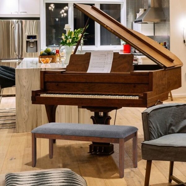 dining room furniture upholstered entryway bench footstool with wood legs