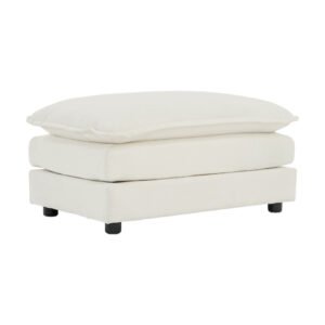 chenille fabric ottomans footrest to combine with 2 seater sofa, 3 seater sofa and 4 seater sofa, white chenille