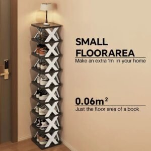 9 tier space saving vertical shoe rack stackable organizer for entryway closet dorm