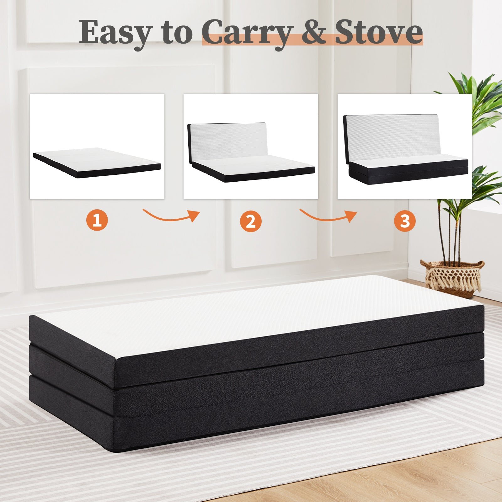 fcj triple fold mattress enhance comfort with triple folding technology