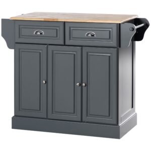 dark gray kitchen island with three cabinets rolling utility cart storage cabinet drawers triple cabinet kitchen island wheels