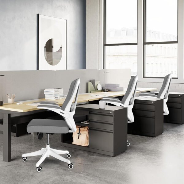 office chair capacity 350 pounds (about 158.8 kg), ergonomically comfortable home table and chair, mid back play chair