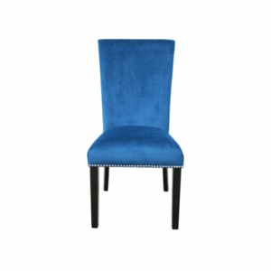 fcj camila blue velvet dining chair contemporary light design fabric chair for home dining restaurants and home office use