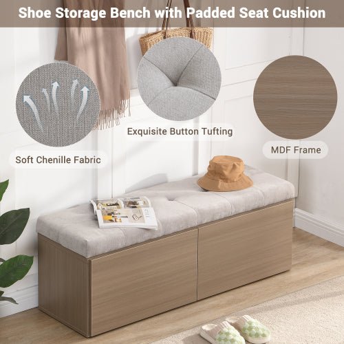49 inch fcj storage table locker with footstool bedroom furniture