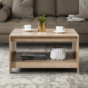 31.5 inch black oak square wood coffee table fcj wabi sabi design style convertible tea side table for living room use