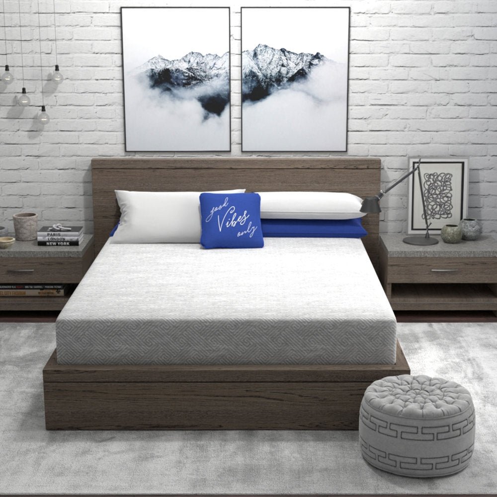 10" heather grey memory foam mattress (ultra small package) twin xl