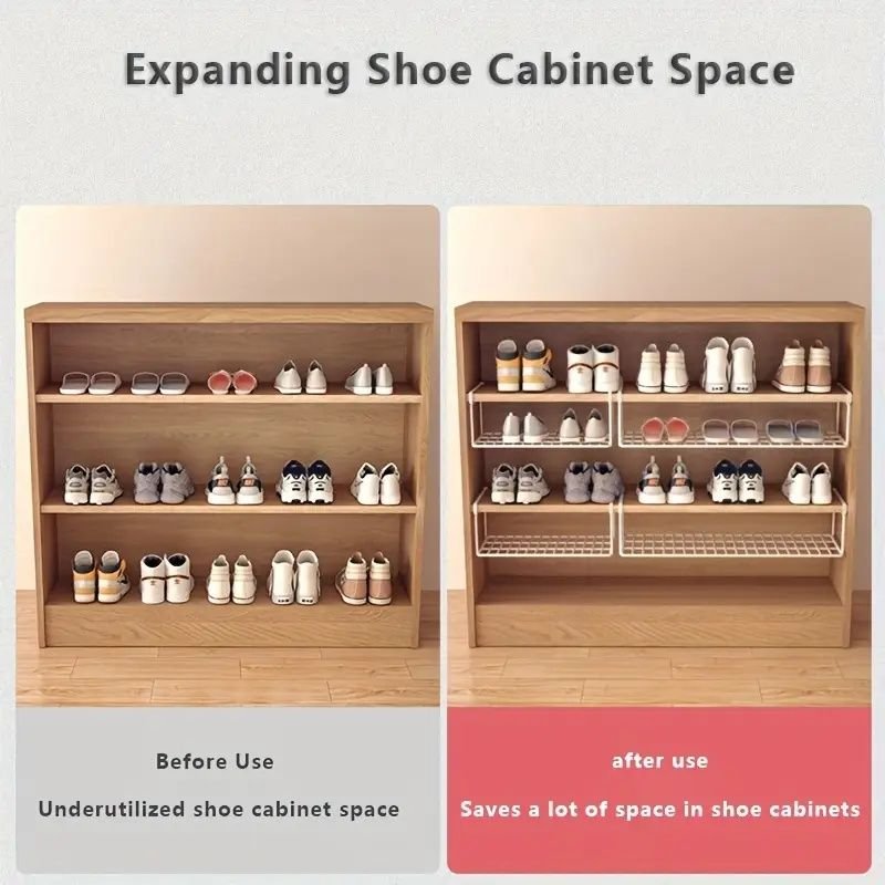 swiss designed modular smart shoe storage stackable iron rack system