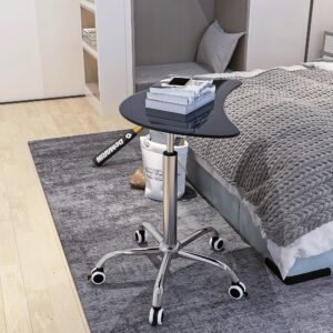 mobile adjustable height laptop stand pc computer laptop desk table for bed with wheels