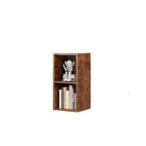 yq jenmw antique wood color high grade small bookcase, simple living room storage cabinet, rental house storage rack
