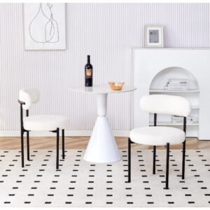 white dining chairs set of 2, mid century modern dining chairs, kitchen dining room chairs