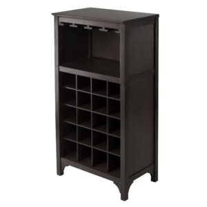ancona 20 bottle modular wine cabinet with glass rack an elegant solution for wine storage
