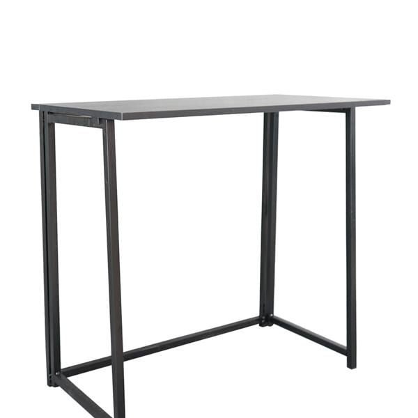black simple collapsible computer desk
