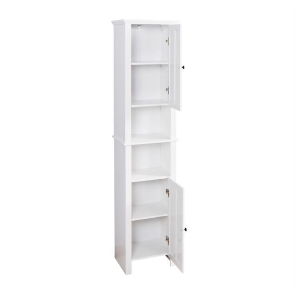 bathroom floor storage cabinet with 2 doors