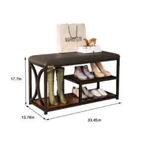yq jenmw large space storage stool simple shoe rack bedroom seat shoe stool