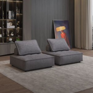 modern design linen factory direct selling modular sectional sofa free combination for apartment living room( set of 2)