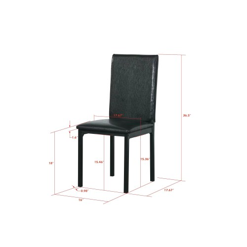 4 piece metal frame dining chair fcj contemporary farmhouse style light feature for home office living room and home bar use