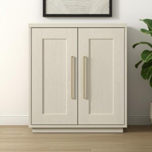 hms 32" white wood accent cabinet kitchen cabinets with two doors