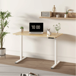 electric whole piece adjustable height home office computer desk fcj sit stand up workstation