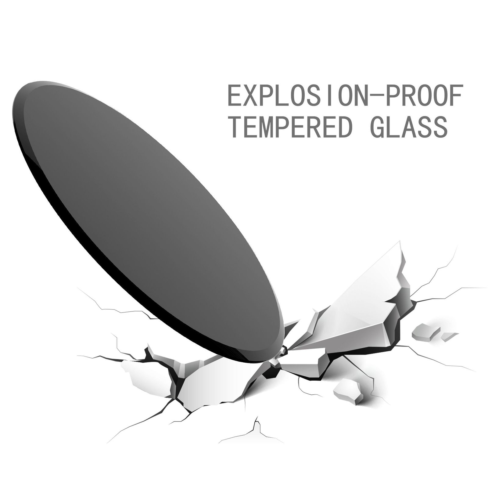 28 inch round tempered glass table top black 3/8 inch thick beveled polished edge for living room furniture
