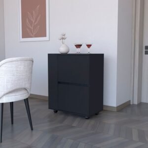 belleville black bar cart stylish living room furniture