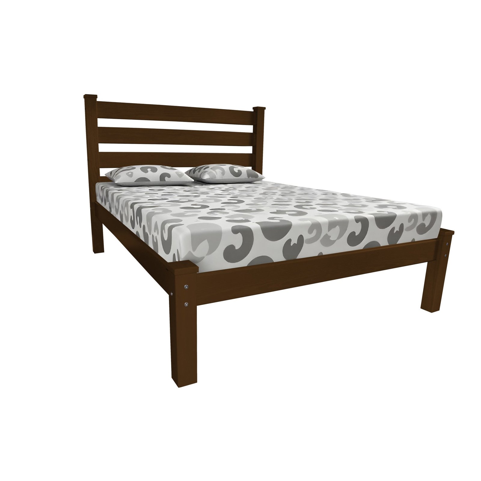 hms modern style solid wood twin bed frame with iron foldable for home living room bedroom available in king queen single sizes