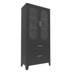 2 door 2 drawer living room cabinet