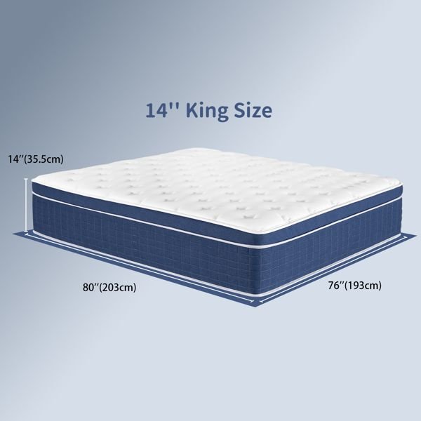 14 inch memory foam hybrid king size mattress pocketed springs medium firm support motion isolation edge 180 night mattresses