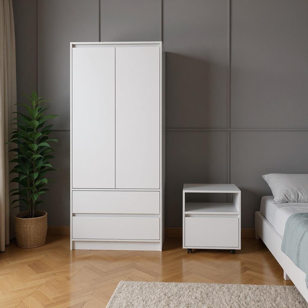 hms king size european style two piece white bedroom set modern reclining dressing table with storage home furniture for bedroom