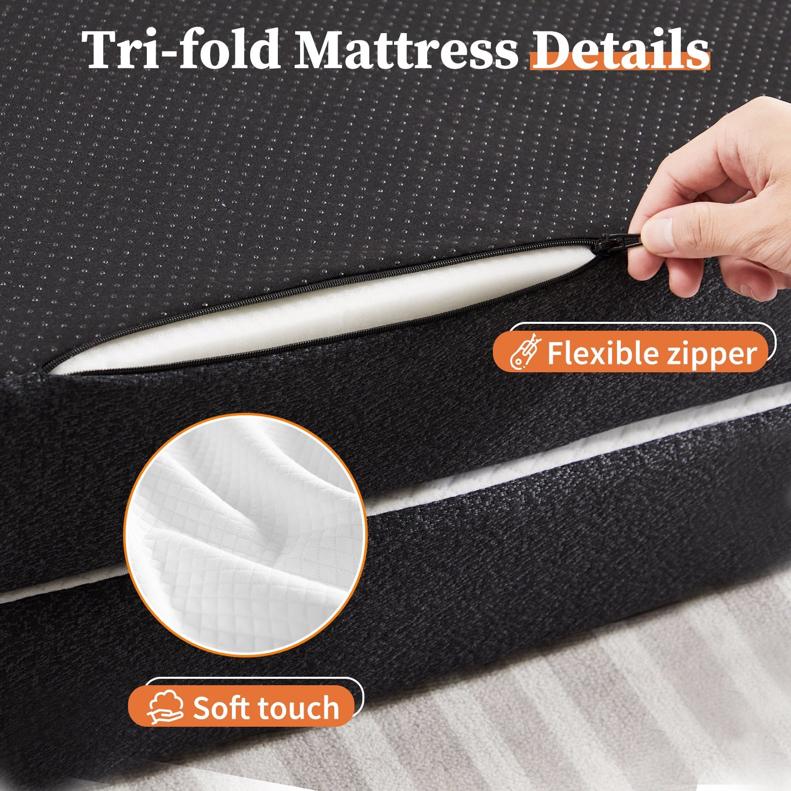 fcj triple fold mattress enhance comfort with triple folding technology
