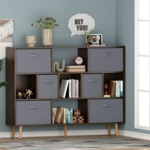 brown bookshelf elegant bookcases for home office or library use