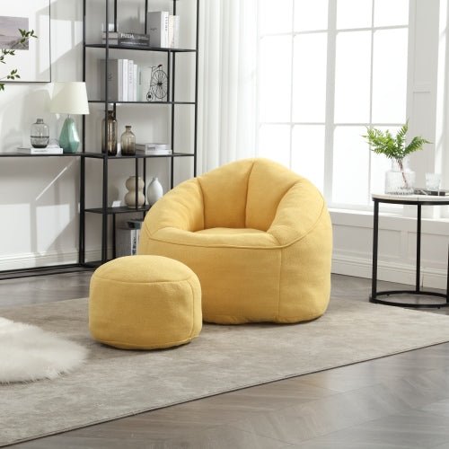 fcj high pressure foam bean bag chair bedding style padded foam padding compressed bean bag footrest comfortable bean bag sofa
