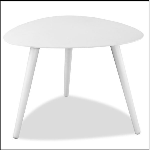 14" hms white aluminum end table elegant living room furniture