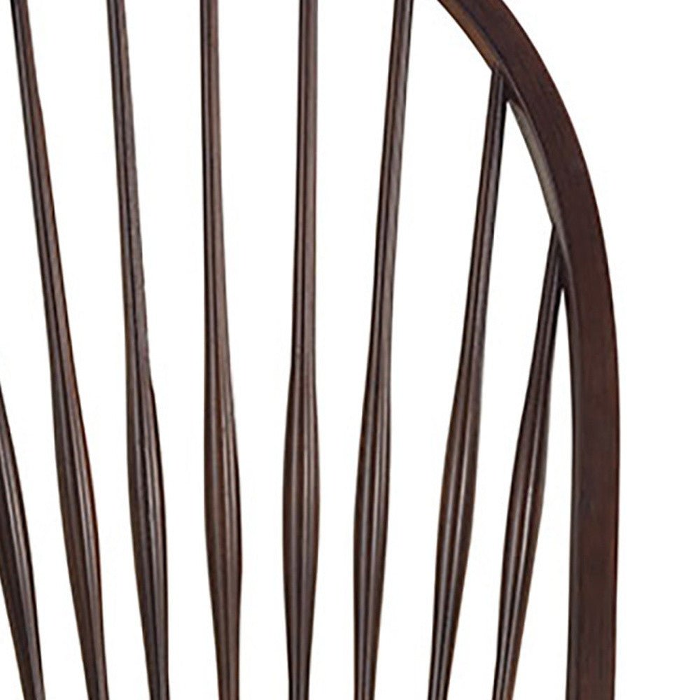 hms espresso wood windsor back dining side chair for living room