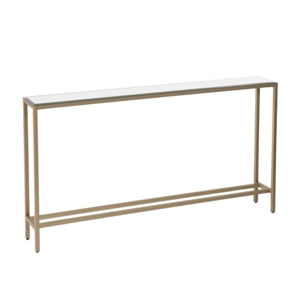 hms 56 contemporary silver gold mirrored glass console table convertible for entry living room bedroom hotel modern marble wood