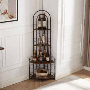 fcj metal frame bookcase plant stand with unique design