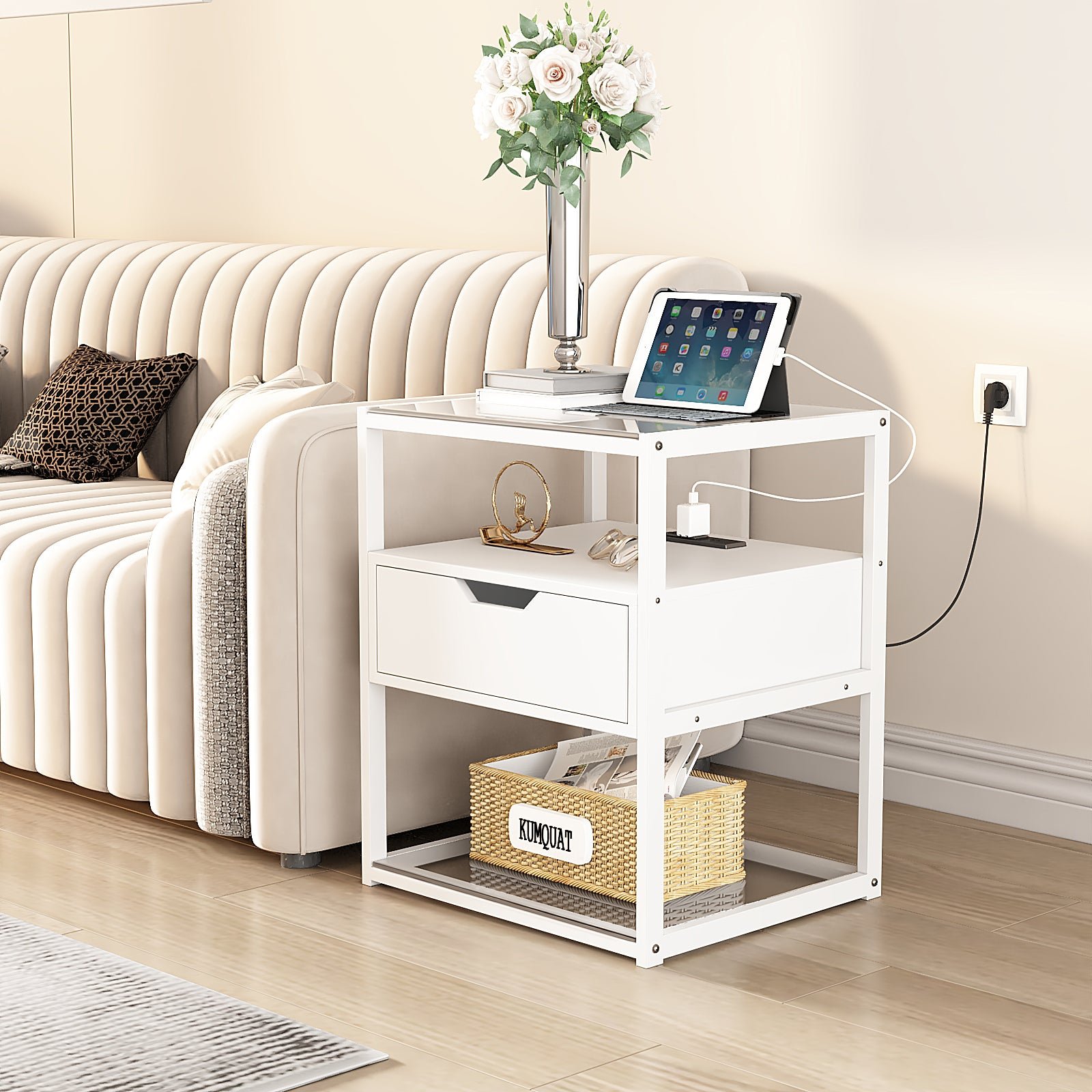 yq jenmw modern simple and luxury bedroom nightstand simple shelf
