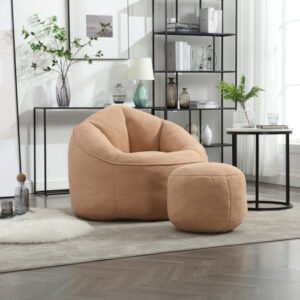 fcj high pressure foam bean bag chair bedding style footrest with padded foam padding compressed bean bag sofa
