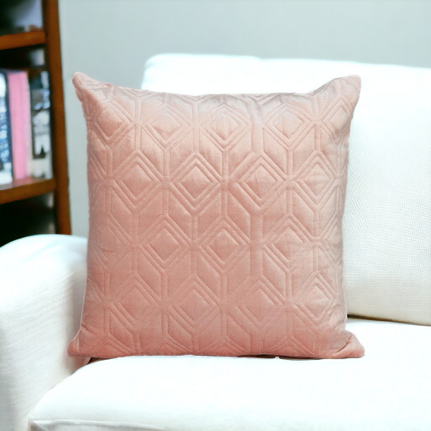 hms tufted diamonds rose gold velvet accent pillow elegant accent for living room chairs